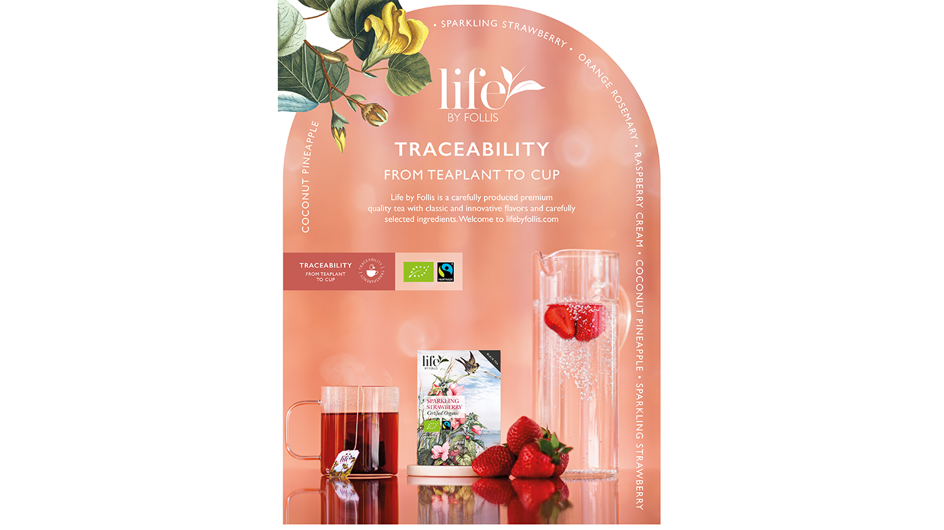 Sparkling strawberry black tea